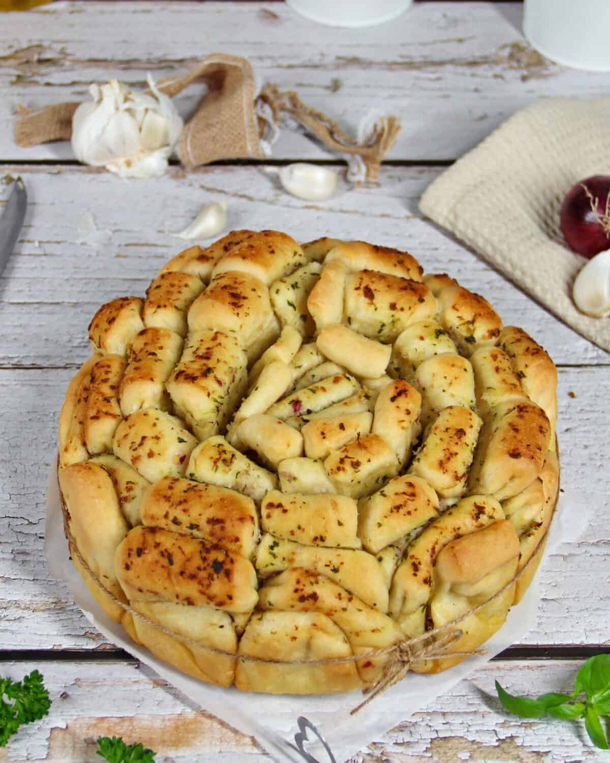 Kräuter-Faltenbrot - Einfaches Rezept