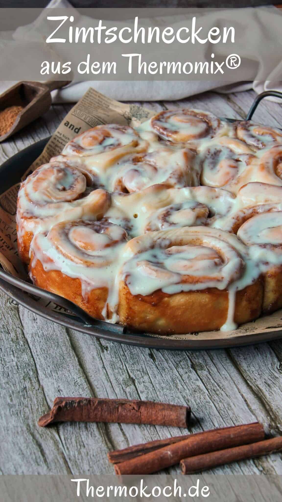 Zimtschnecken mit Frischkäse-Frosting - Thermokoch.de