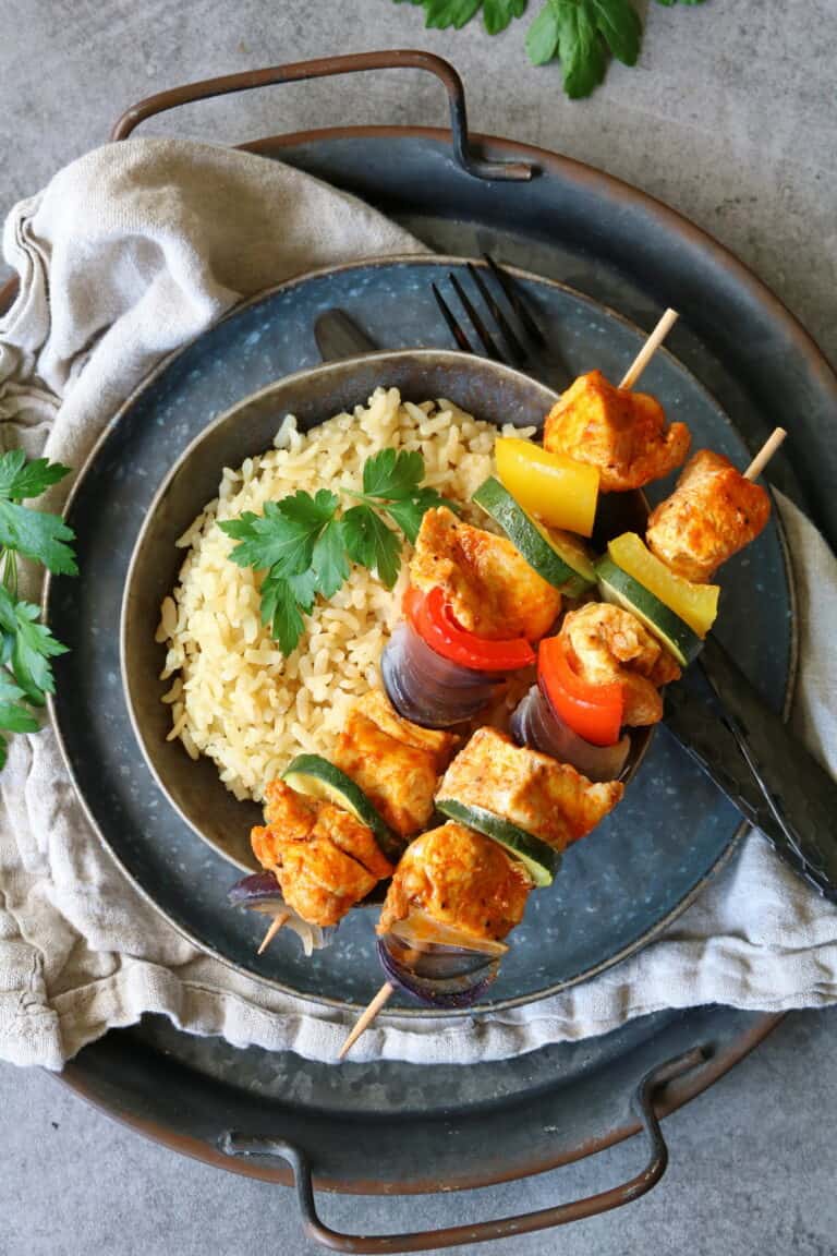 Hähnchenspieße mit Schaschliksoße - Thermokoch.de