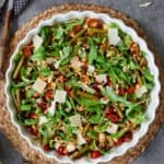 Schmeckt wie Urlaub: Der genialste mediterrane Salat mit Bohnen & Champignons!