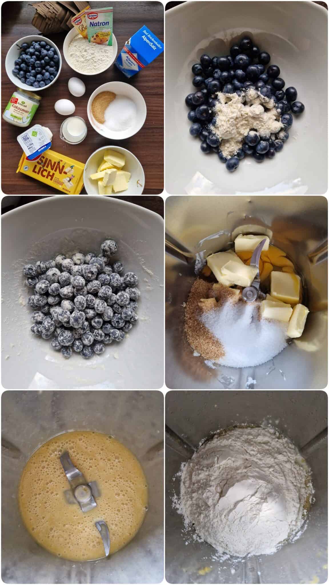 Blaubeermuffins mit Schokoladenglasur - Thermokoch.de