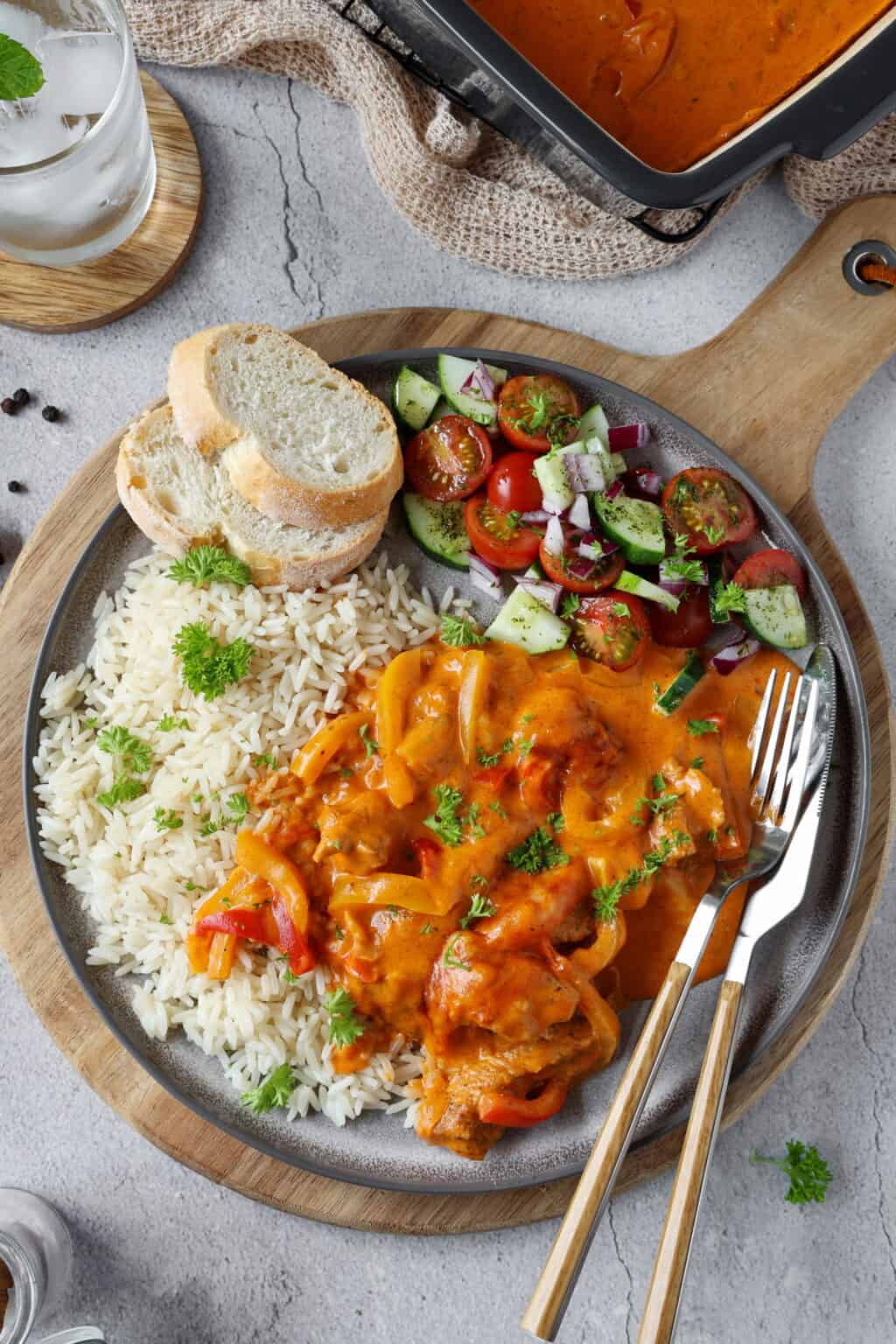 Gyros in Metaxasoße - Thermokoch.de Gyros in Metaxasoße - Thermokoch.de