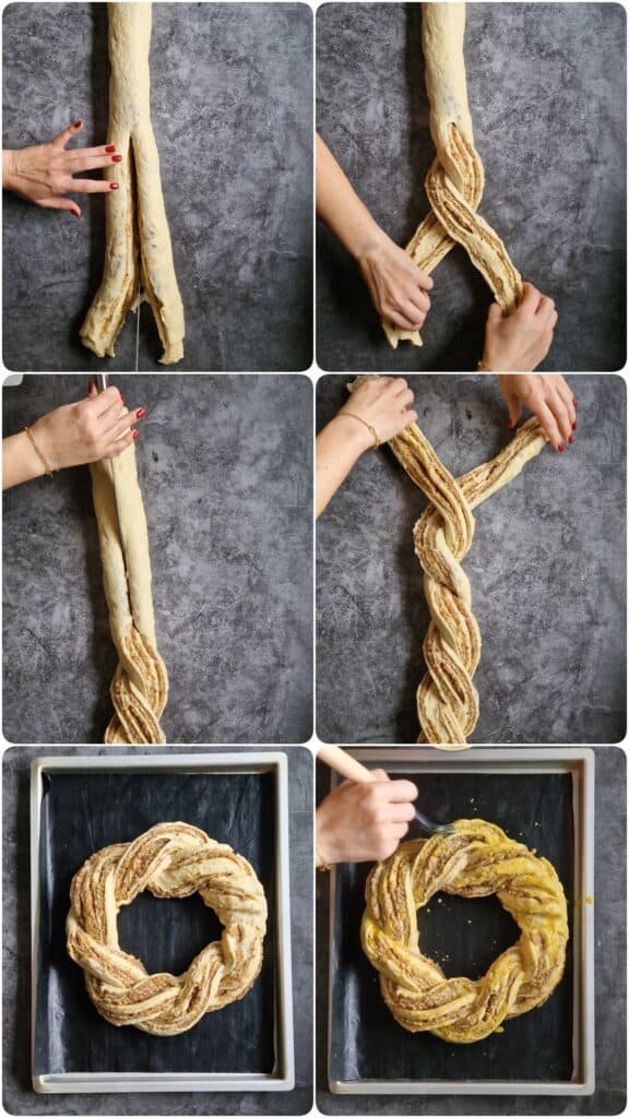 Nusskranz mit Marzipanfüllung - Thermokoch.de