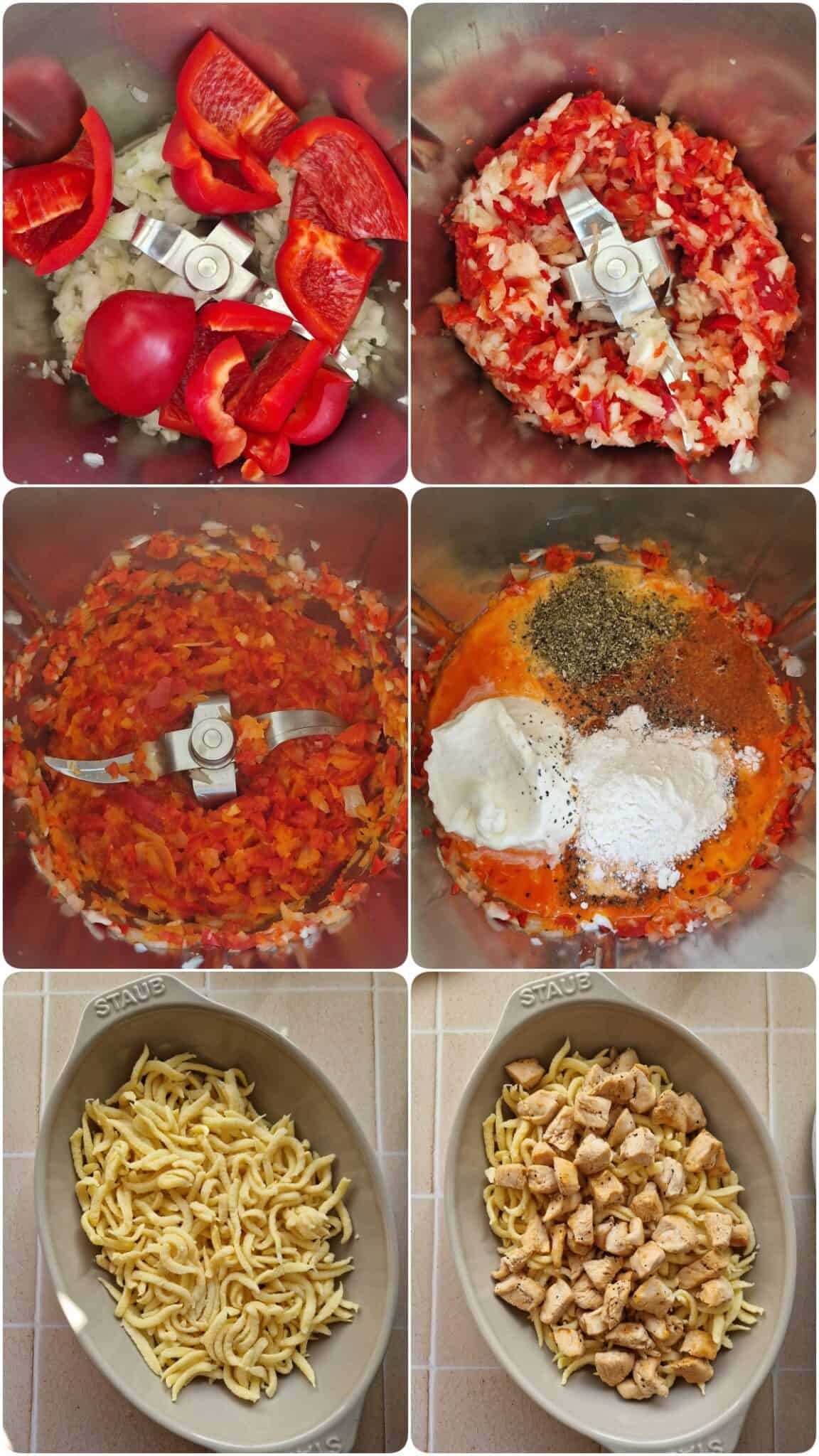 Spätzle-Auflauf mit Hähnchen - Thermokoch.de