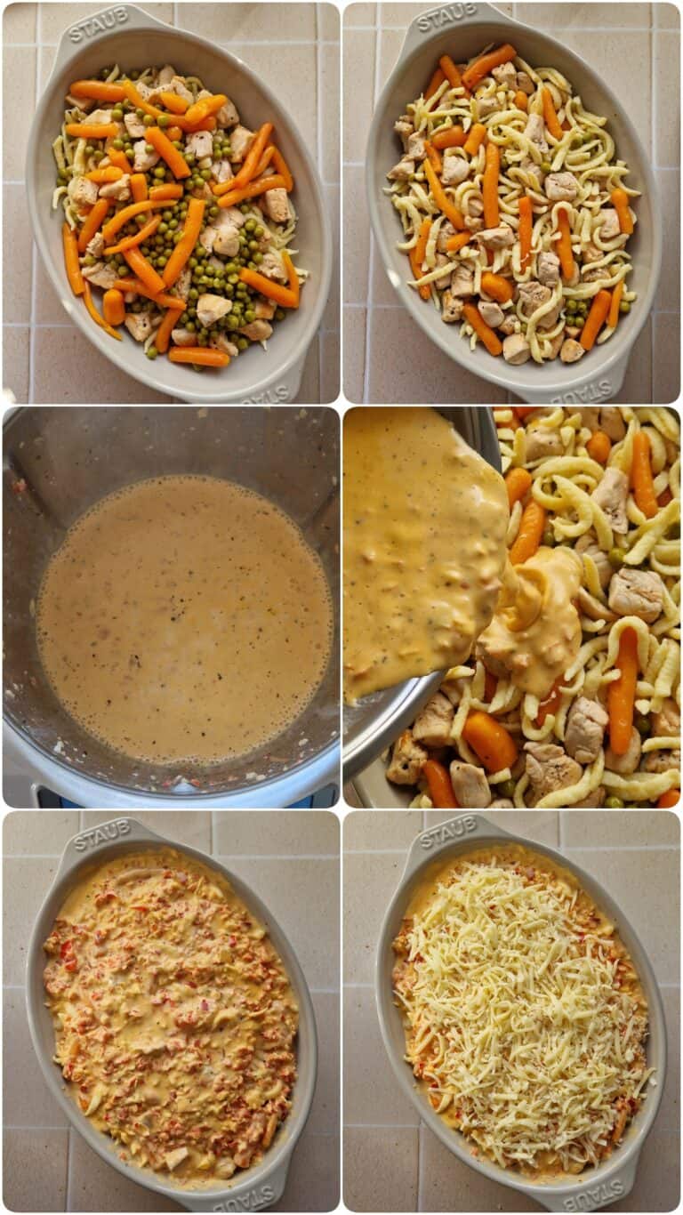 Spätzle-Auflauf mit Hähnchen - Thermokoch.de