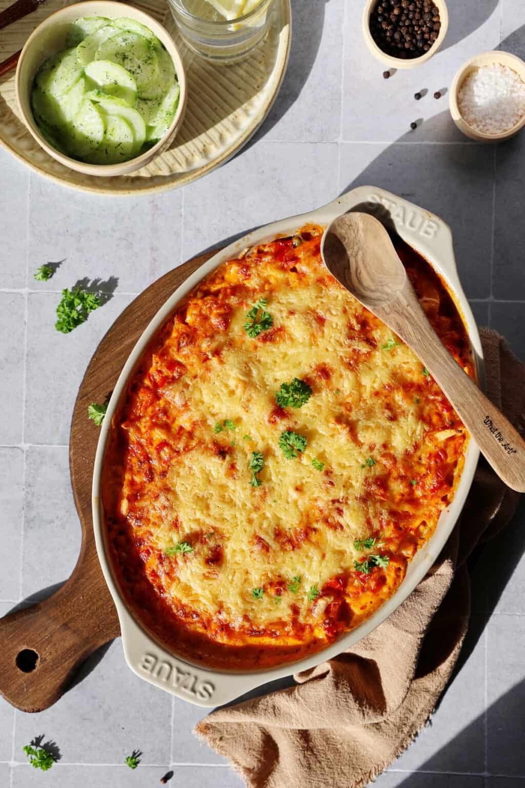 Spätzle-Auflauf mit Hähnchen - Thermokoch.de