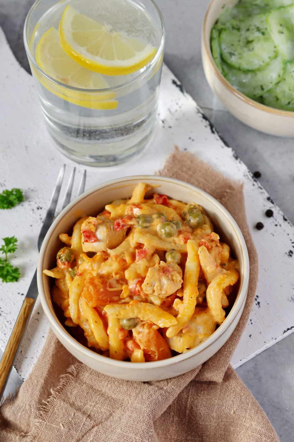 Spätzle-Auflauf mit Hähnchen - Thermokoch.de