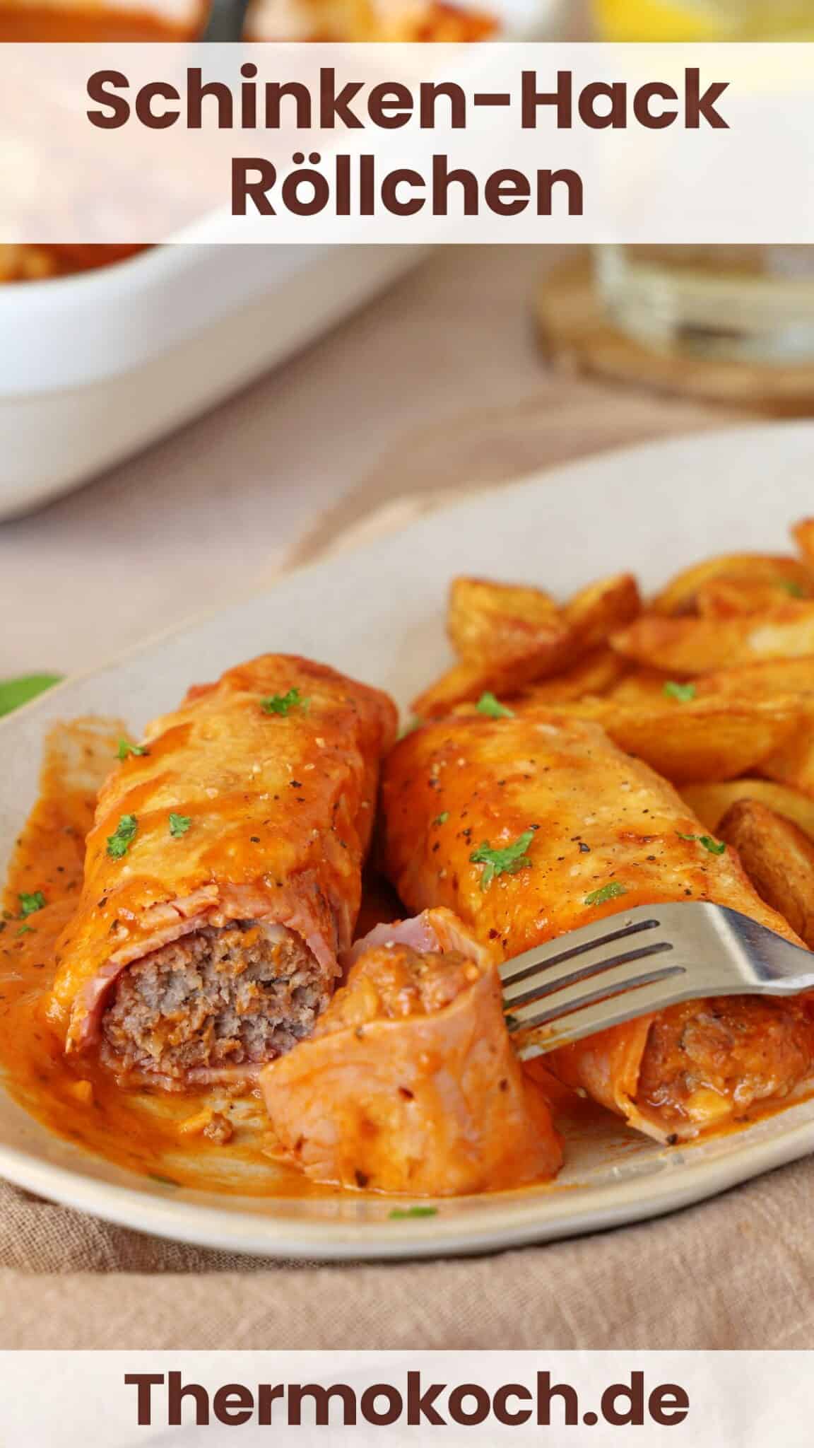 Schinken-Hack-Röllchen - Thermokoch.de